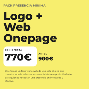 Pack Logotipo + Web One page